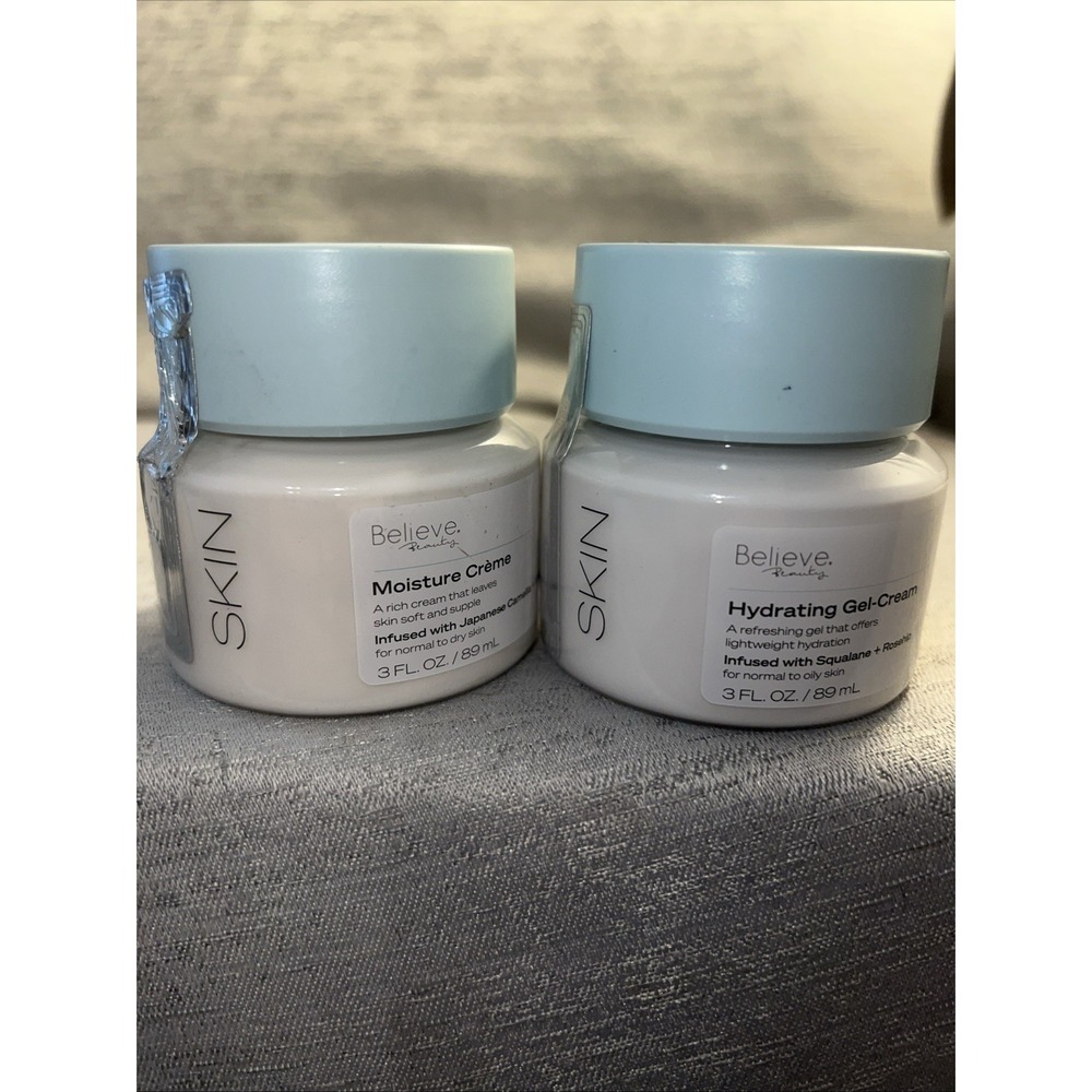 (2 Pack) Believe Beauty SKIN Hydrating Gel Cream (3 fl oz Each) New